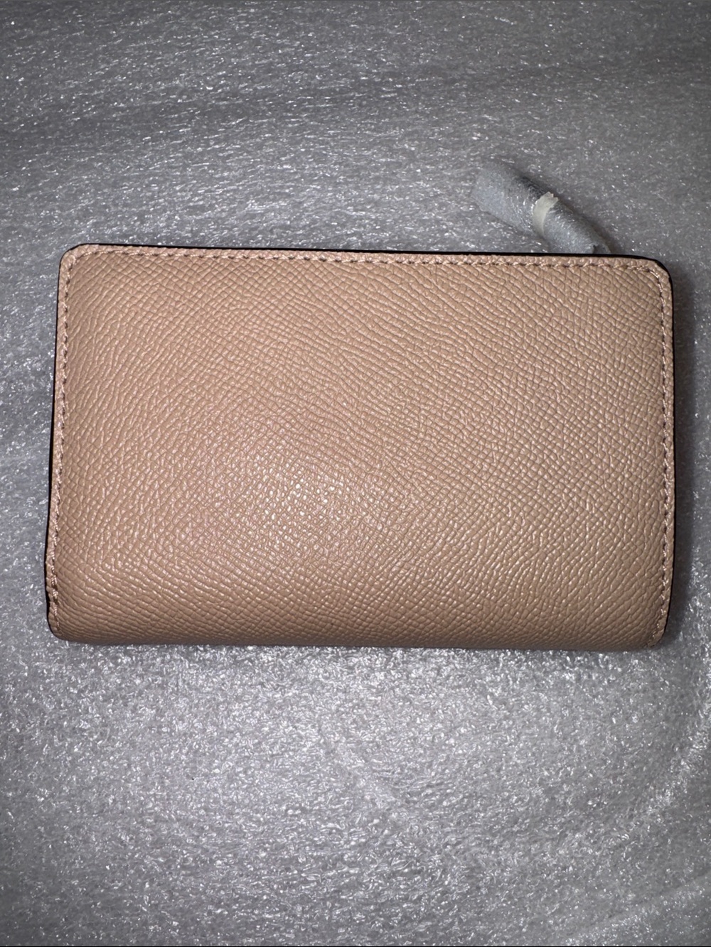 Coach Pebbled Leather Wallet in Taupe Brown with Gold Logo NWT - Picture 10 of 16